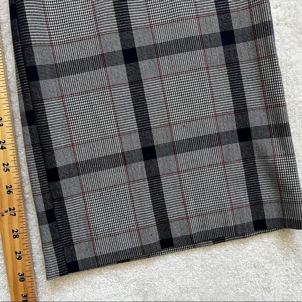 STELLA NOVA WOMENS NAVY PLAID WIDE LEG PANTS SIZE 36 or SMALL CONTEMPORARY - Picture 10 of 11